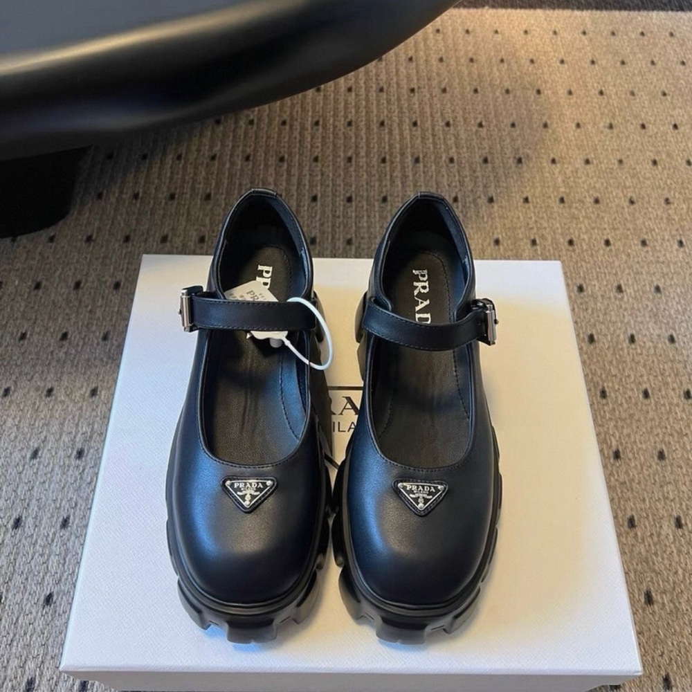 Prada Black Platform Shoes